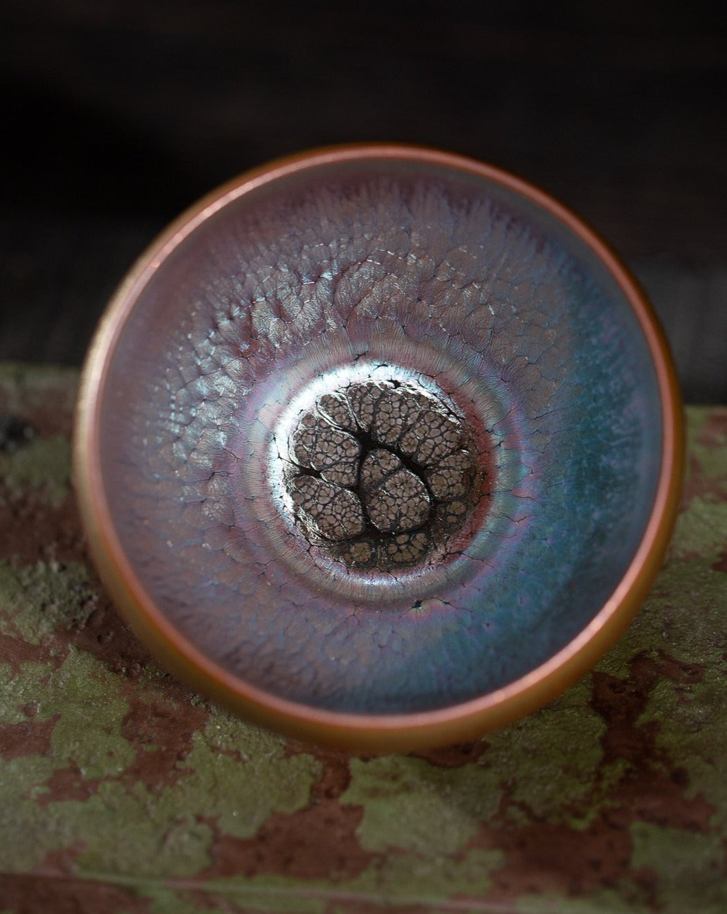 雕花 Diao Hua  建盏 Jian Ware/Jian Zhan Cup - Yann Art Gallery 